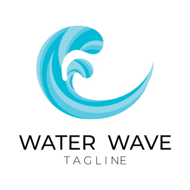 Natural sea wave illustration