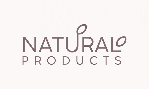 Vector natural template logo design