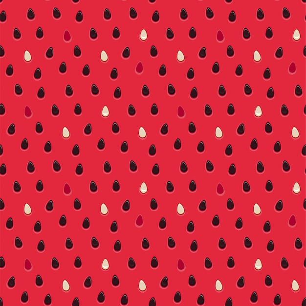 Natural texture food inside watermelon seamless pattern