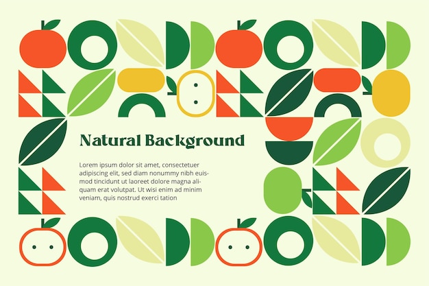 Vector natural theme geometric background