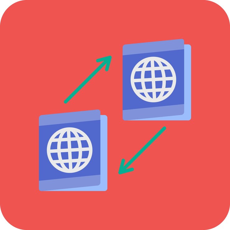 Vector naturalization icon