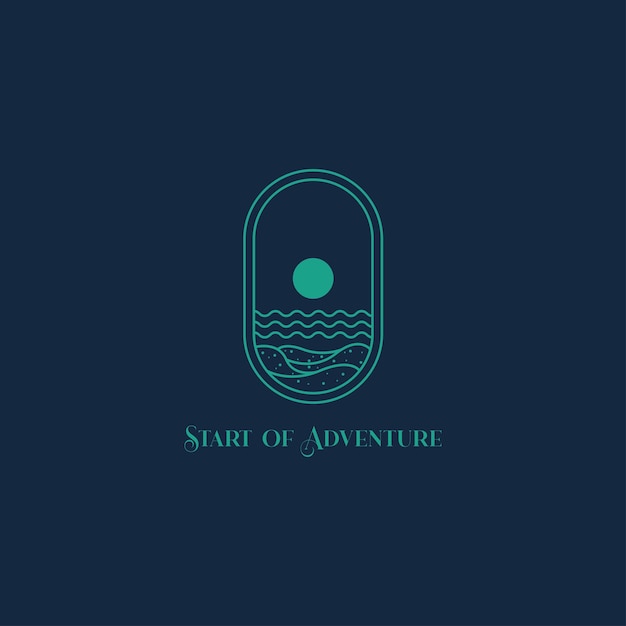 Nature adventure logo design