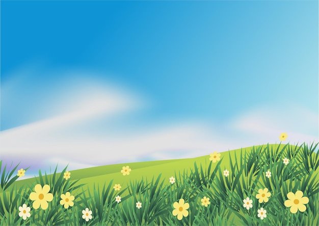 Vector nature background vector