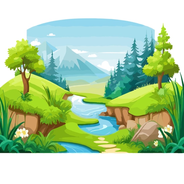 Vector nature background vector