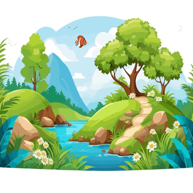 Vector nature background vector