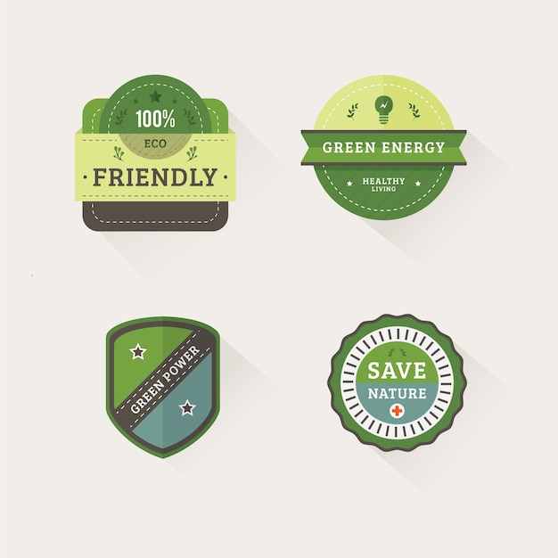 Vector nature badges