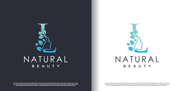 Nature beauty logo template with letter z concept premium vector