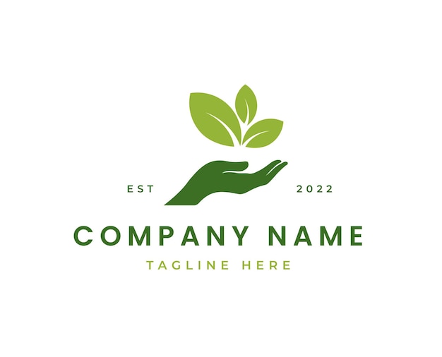 Nature care environment logo vector illustration