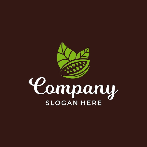 Vector nature chocolate logo design template