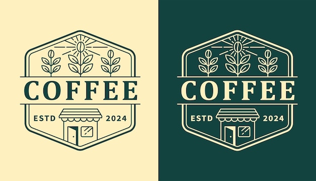 Nature coffee vector design template