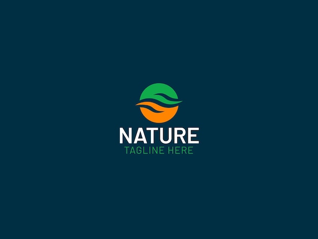 Vector nature company logo design