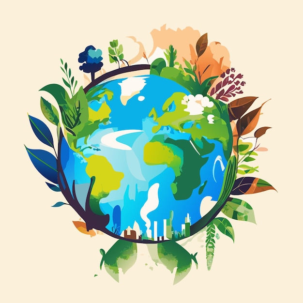 Nature Conservation Vector Graphics