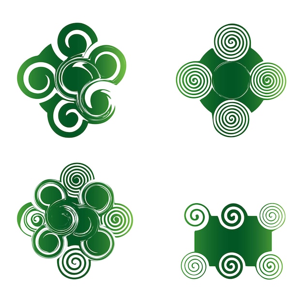 nature cosmetics gradient logo collection