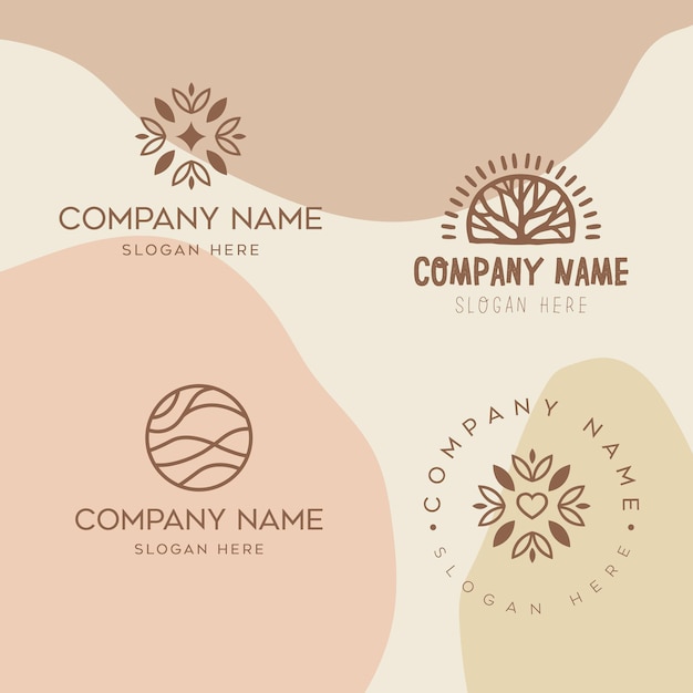 Nature creative symbol organic conceptFresh food circle package beauty flora pharmacy icon Corporate identity logotype company graphic design