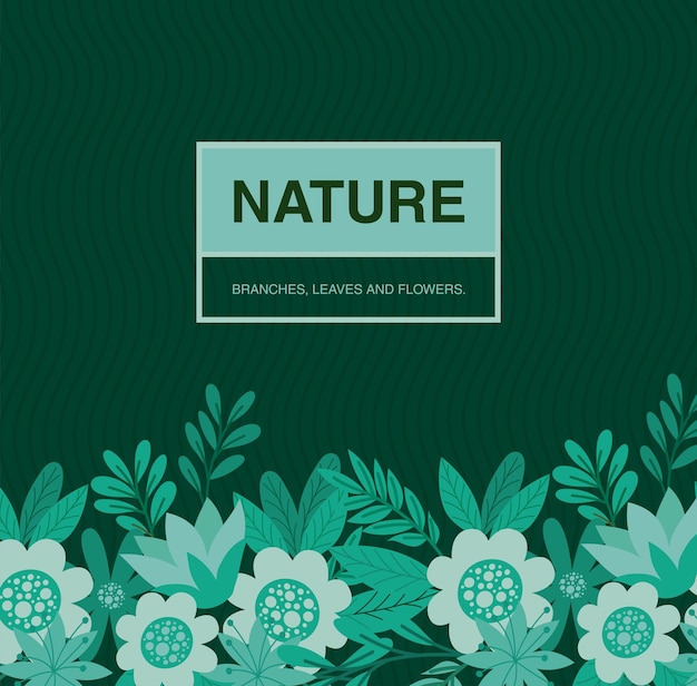 Design della natura con foglie