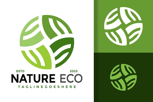 Vector nature eco leaf logo logos design element stock vector illustration template