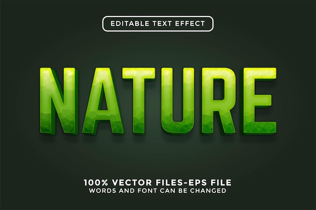 Nature Editable Text Effect