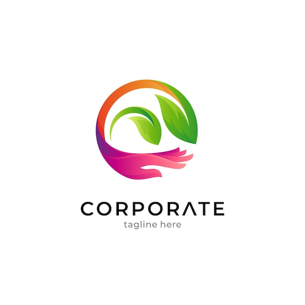 Nature and environment care logo vector