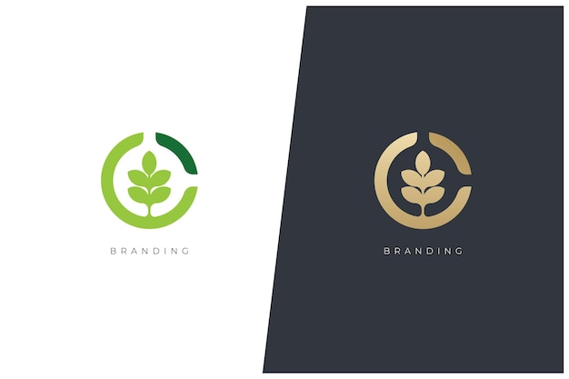 Nature And Environment Vector Logo Concept Design