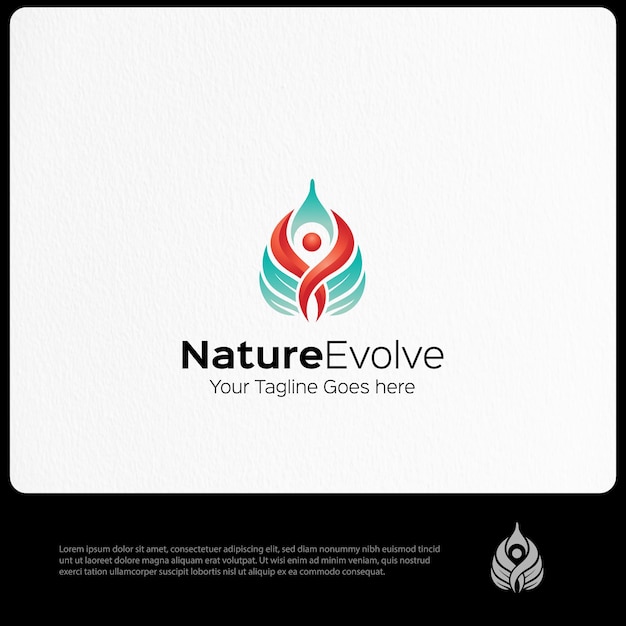 Nature Evolve logo sjabloon