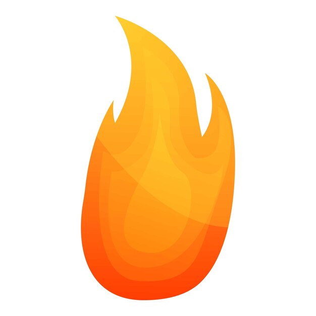 ベクトル 自然火災炎アイコン 白い背景で隔離の web デザインのための自然火災炎ベクトル アイコンの漫画