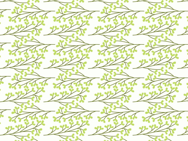 Vector nature floral seamless pattern in flat design