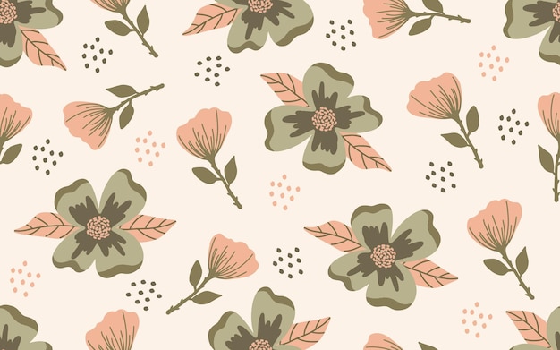 nature floral seamless pattern for wrapping paper stationery and others