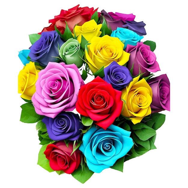 Vettore natura fiore fiore bouquet sfondo romantica pianta decorazione generativa ai