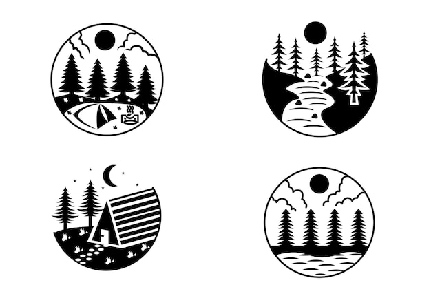 Nature Forest Logo Vector 4