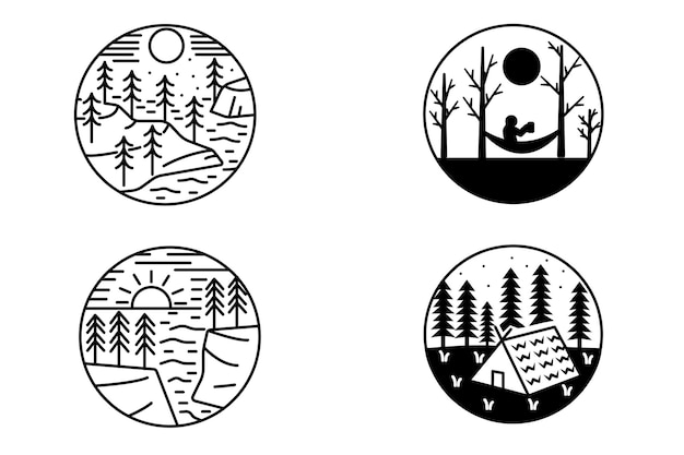 Nature Forest Logo Vector 9