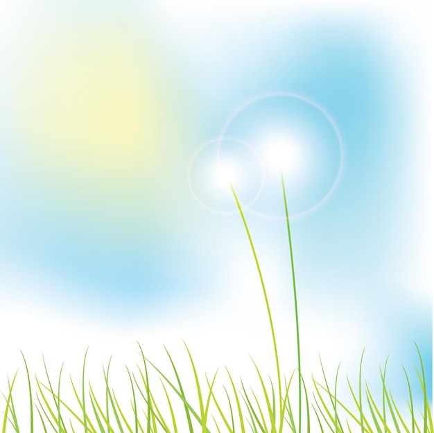 Vector nature grass background