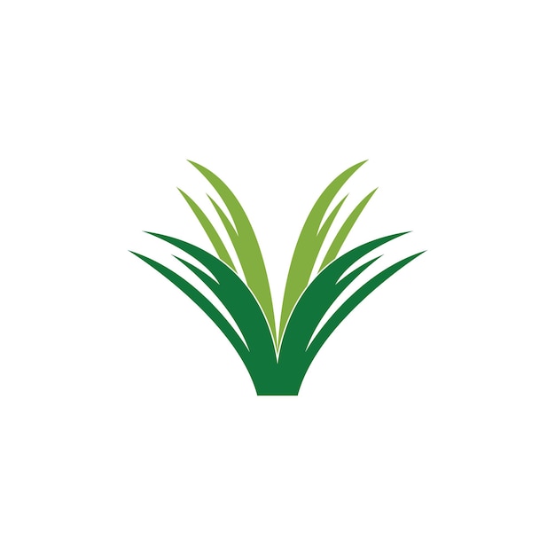 Nature grass icon and symbol vector template