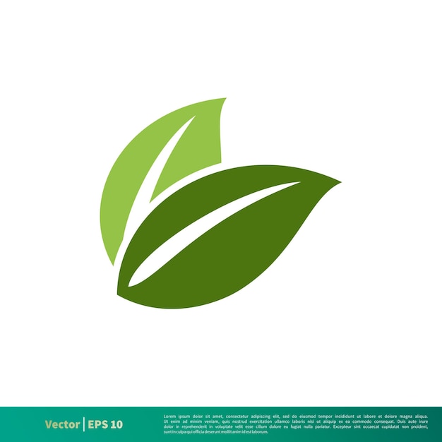 Nature Green Leaf Icon Vector Logo Template Illustration Design EPS 10