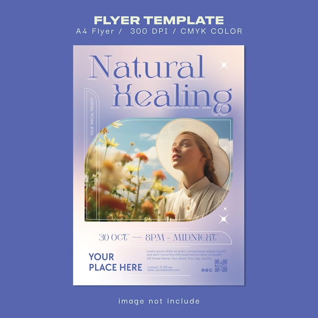 nature healing flyer