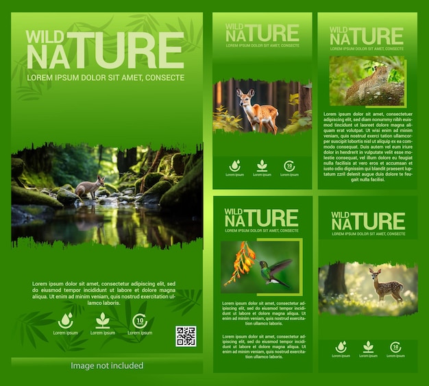 nature instagram and social media posts design