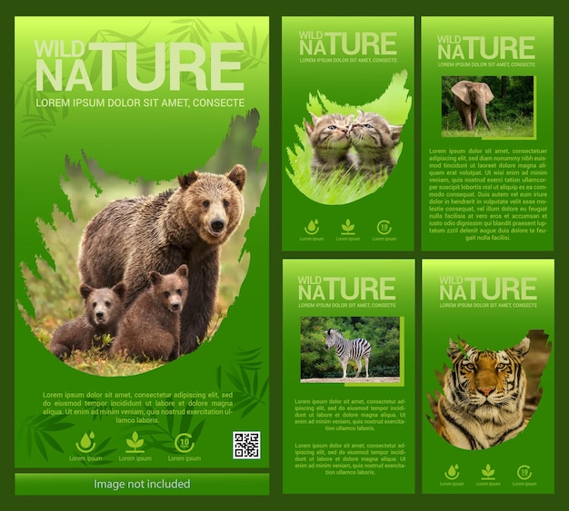 nature instagram and social media posts design