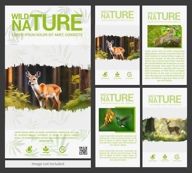 nature instagram and social media posts design