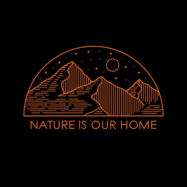 Природа — наш дом в монолинейном искусстве