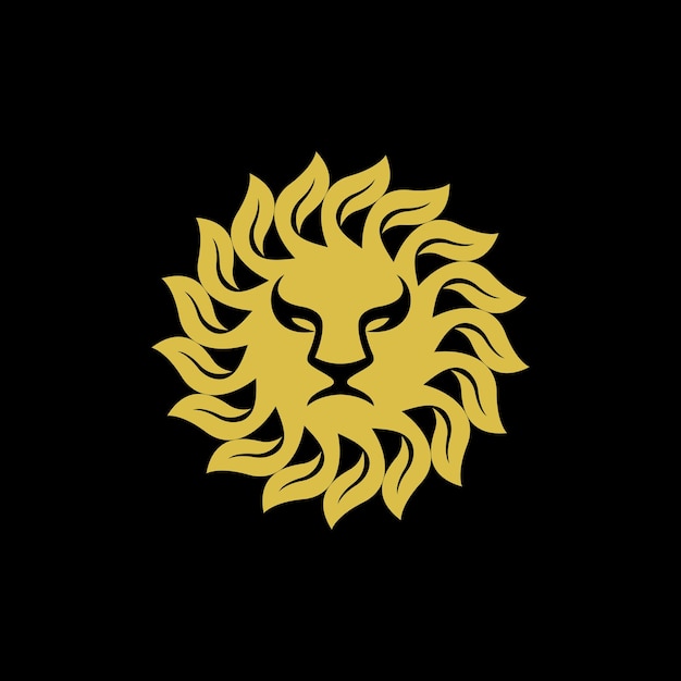 nature king of lion logo