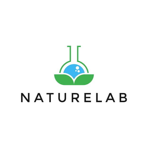 Nature lab modern logo design