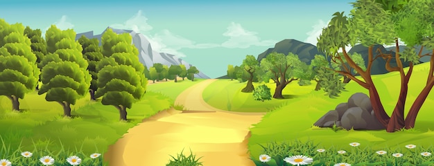 Nature landscape background