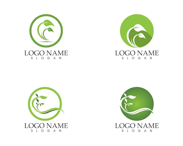 Nature leaf icon sign logo