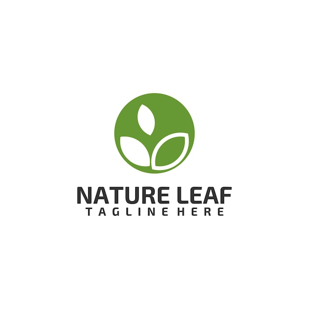 Nature Leaf Logo Design Concept Vector Isolated in White Background