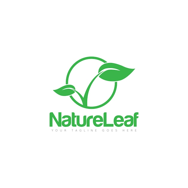 Nature Leaf Logo Design Template 