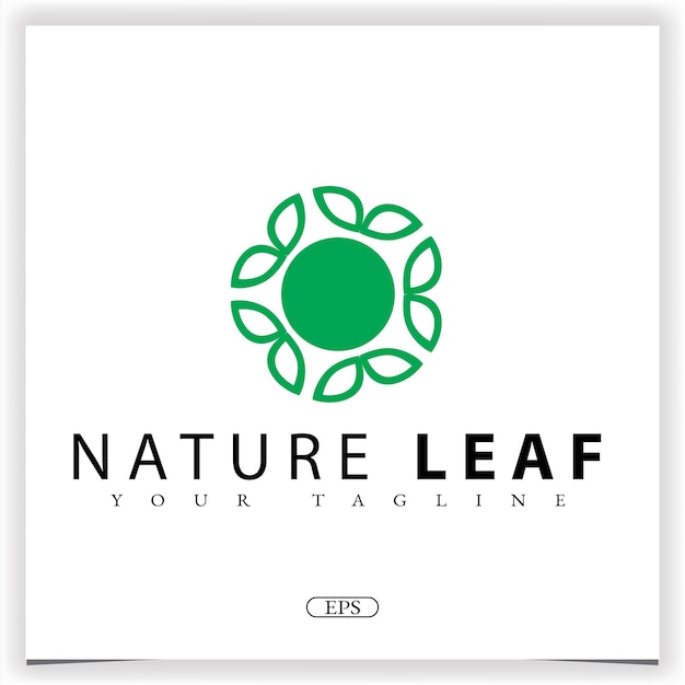 Nature leaf logo premium elegant template vector eps 10