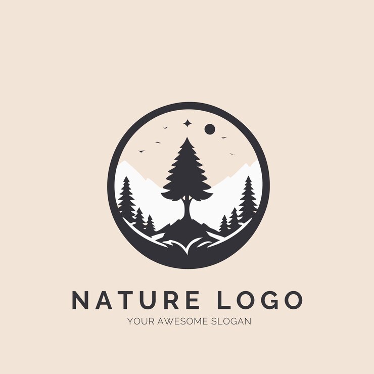 Vector nature logo concept for company and branding