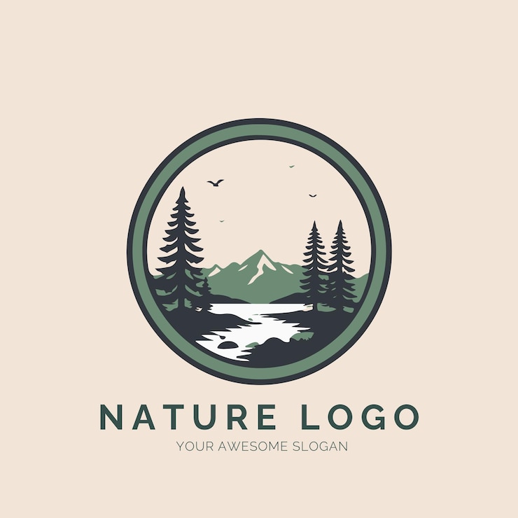 Vector nature logo concept for company and branding