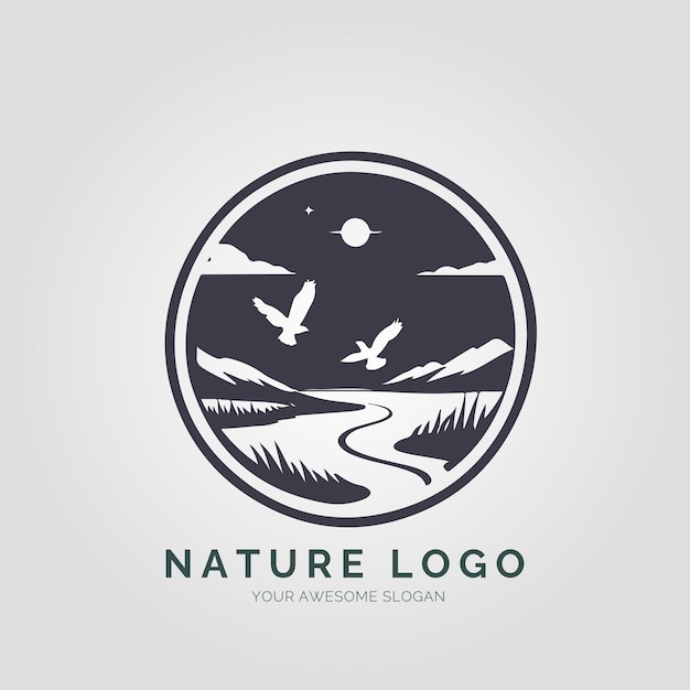 Vector nature logo concept for company and branding