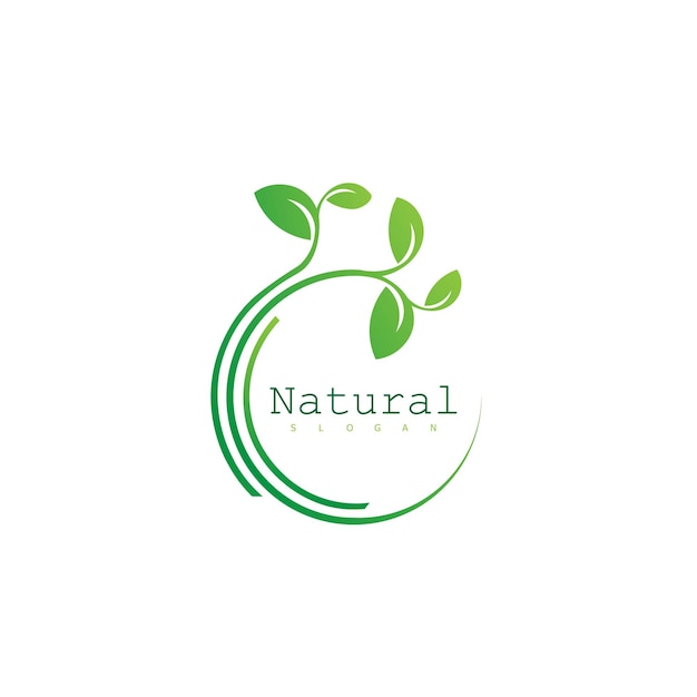 Nature logo design symbol icon natural