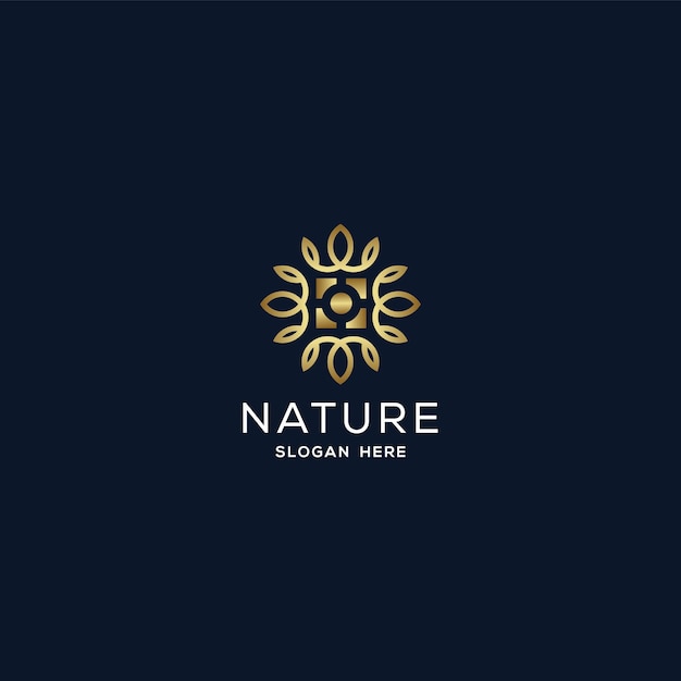 自然のロゴのデザインテンプレート